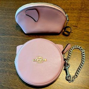 NWT COACH Year of the Pig Card/Coin Pouches